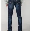 Stetson Rock Fit Barbwire "X" Stitched Jeans
